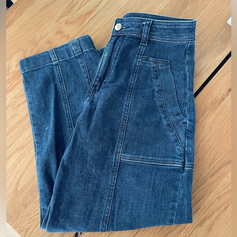 Pilcro high rise barrel leg Jean